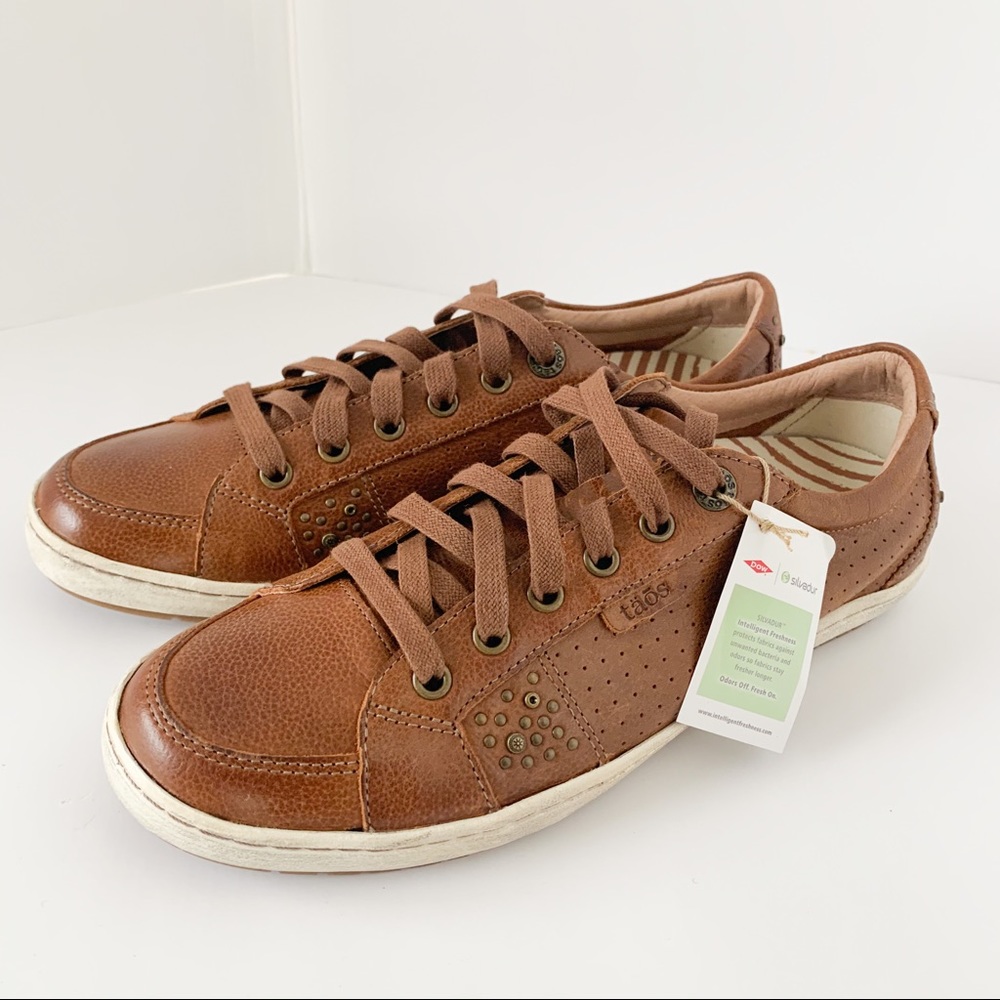 Taos Freedom Sneakers Leather Brown Size 9.5